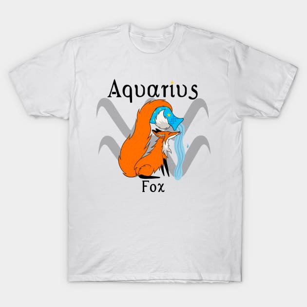 Aquarius Fox T-Shirt by The art of Kai